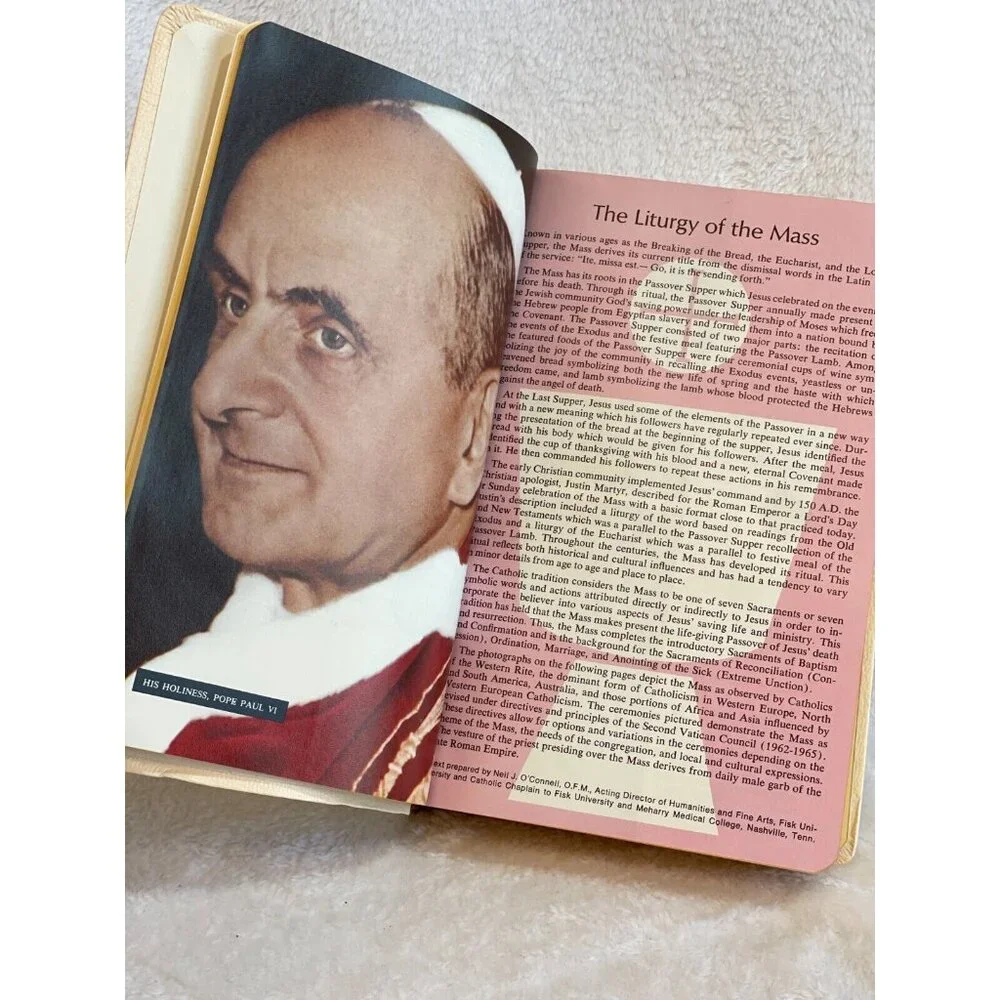 The New American Bible The Holy Bible Memorial‎ Edition Illustrated White Gold